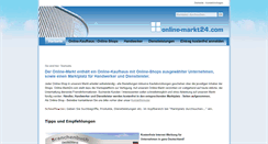 Desktop Screenshot of online-markt24.com