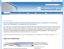 Tablet Screenshot of online-markt24.com